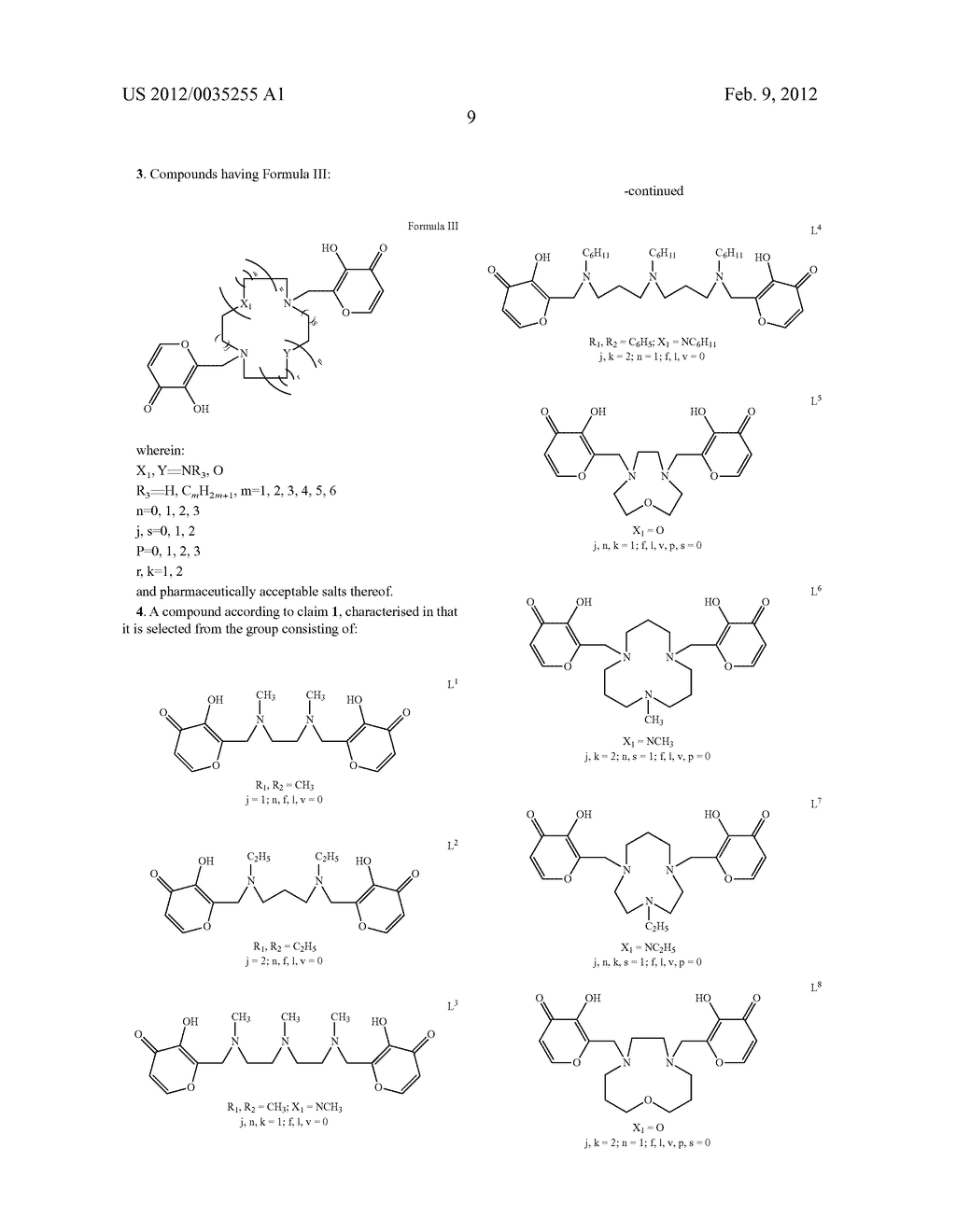 DERIVATIVE OF [(3-HYDROXY-4 PYRON-2-YL)-METHYL]-AMINE AND USE THEREOF AS     ANTI-NEOPLASTIC DRUGS - diagram, schematic, and image 36
