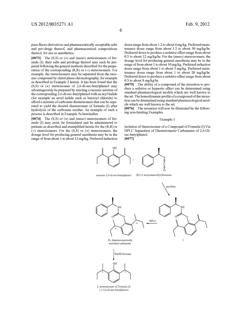 Stereoisomers Propofol Therapeutic Compounds - diagram, schematic, and image 09