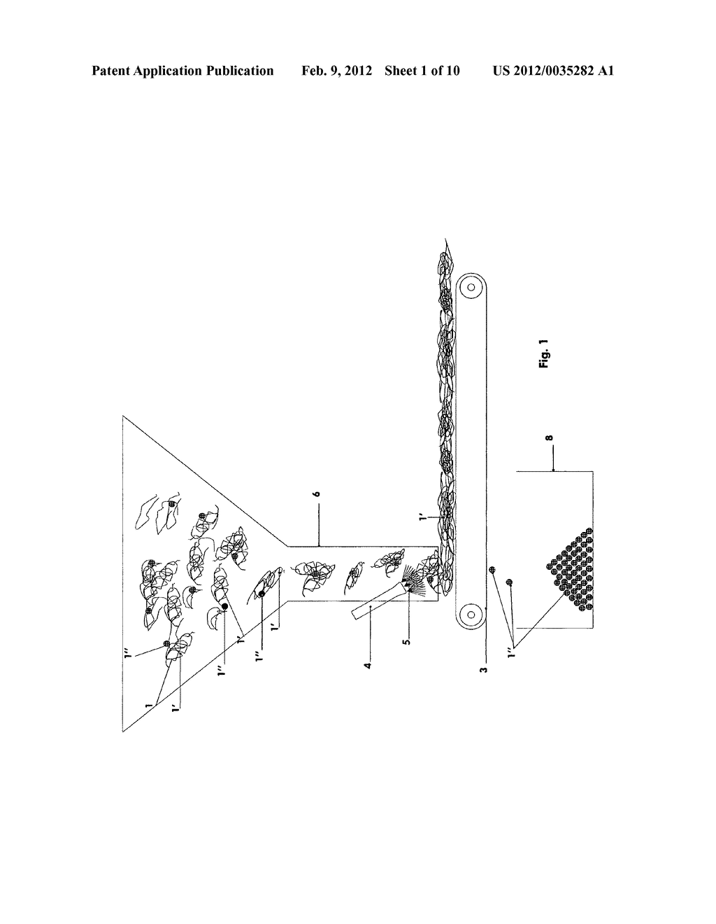 PROCESS FOR THE CONTINUOUS CYCLE RECYCLING OF MATERIALS CONTAINED IN     PRODUCTS COUPLED TO OTHER MATERIALS BY DISINTEGRATION THROUGH WATER JETS     AT HIGH/ULTRAHIGH PRESSURE AND PRODUCTS OBTAINED IN THIS WAY - diagram, schematic, and image 02