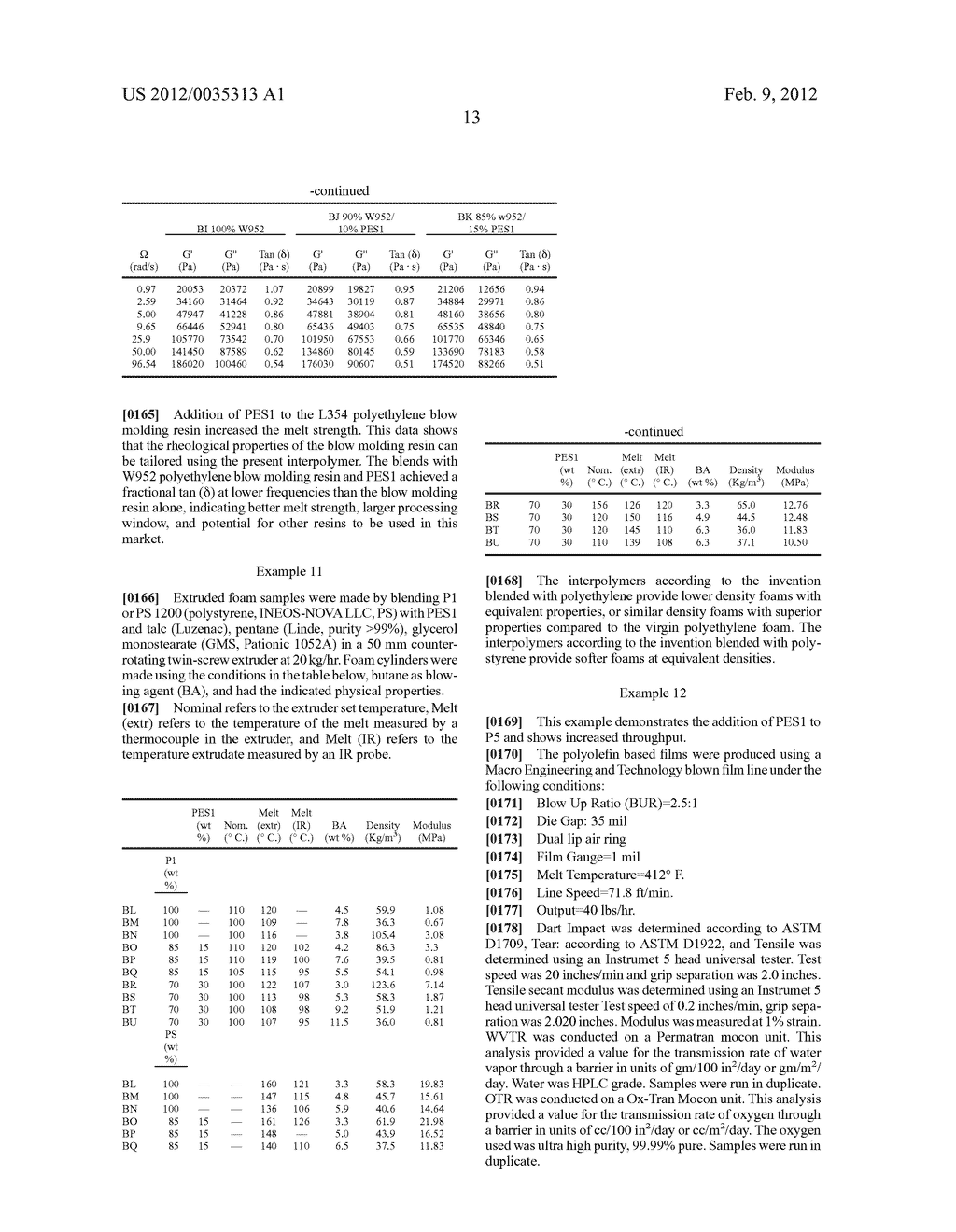 METHOD OF IMPROVING THE BUBBLE STABILITY OF A BLOWN FILM OF A     THERMOPLASTIC RESIN - diagram, schematic, and image 14