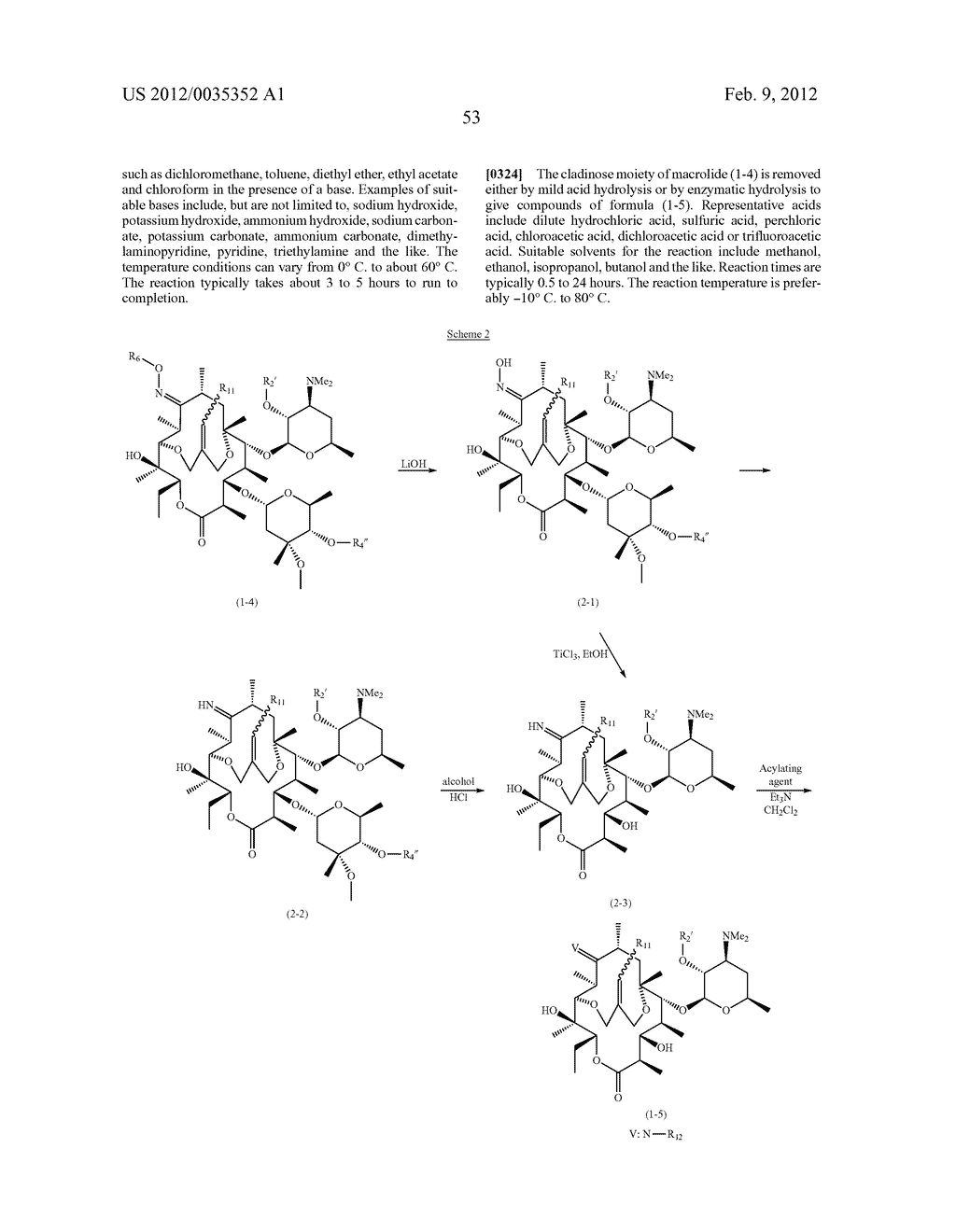 6-11 Bicyclic Ketolide Derivatives - diagram, schematic, and image 54