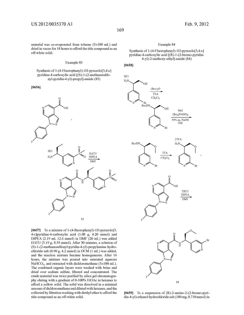 Azaindazole Compounds As CCR1 Receptor Antagonists - diagram, schematic, and image 170