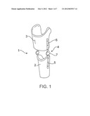 ORTHOTIC FITTING HAVING A KNEE GUIDE JOINT diagram and image