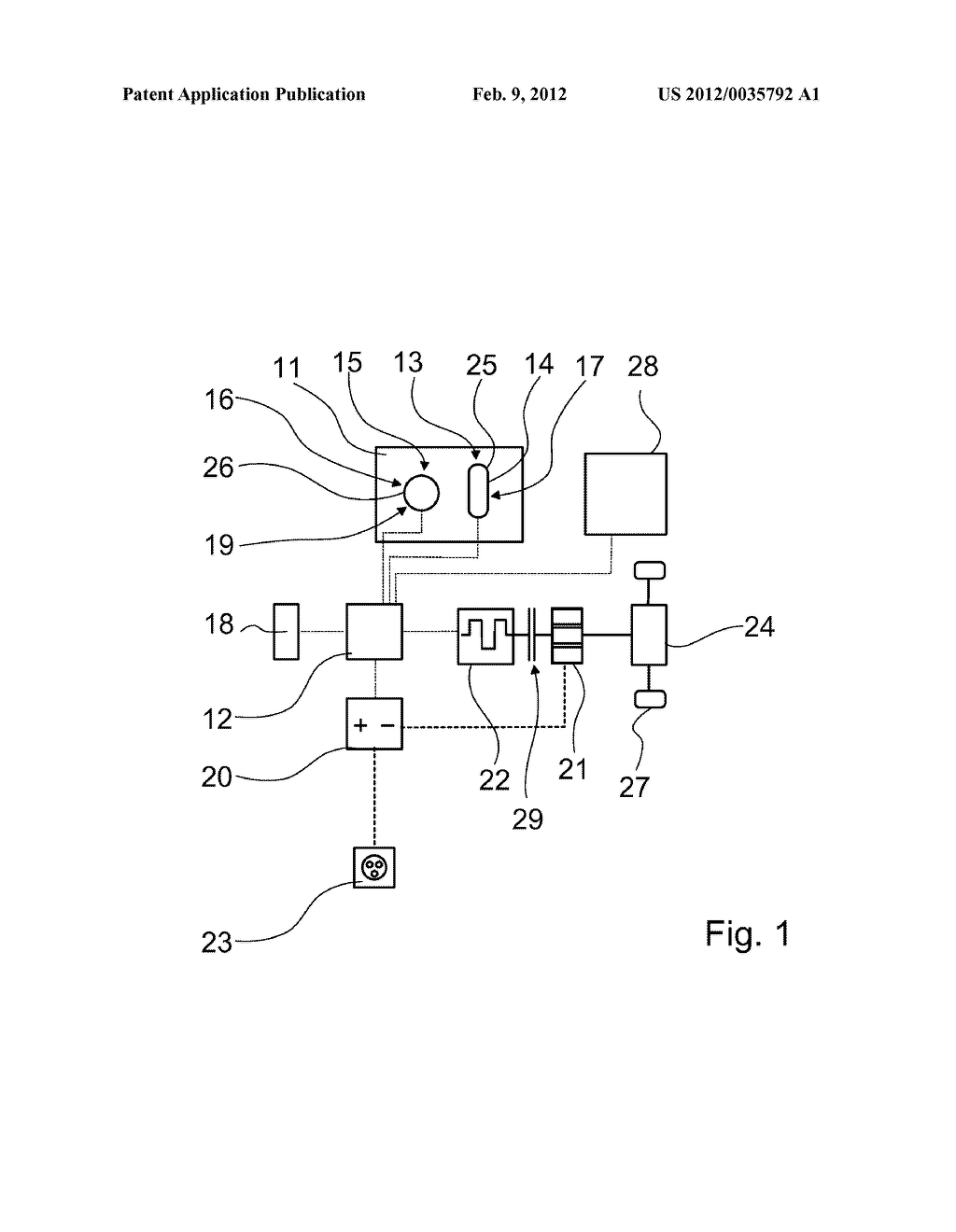 Hybrid Motor Vehicle Device - diagram, schematic, and image 02