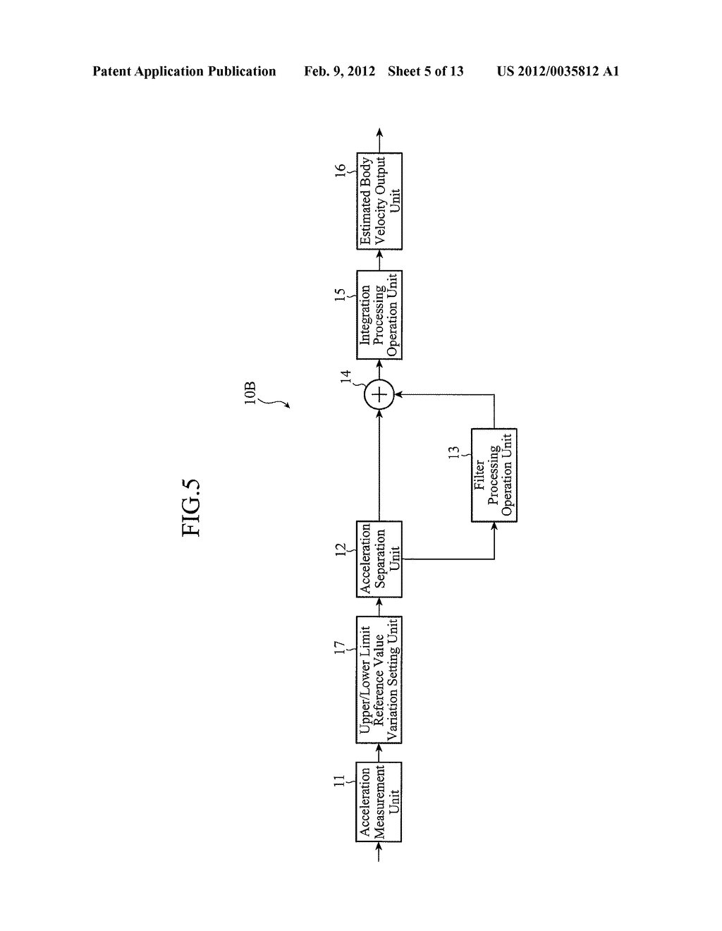 BODY VELOCITY ESTIMATING DEVICE, AND COLLISION SAFETY PROTECTING SYSTEM - diagram, schematic, and image 06