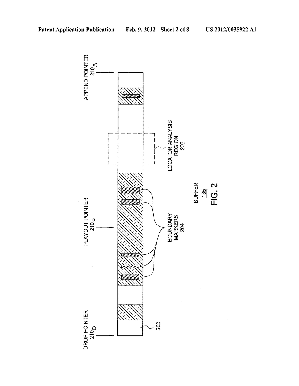 METHOD AND APPARATUS FOR CONTROLLING WORD-SEPARATION DURING AUDIO PLAYOUT - diagram, schematic, and image 03