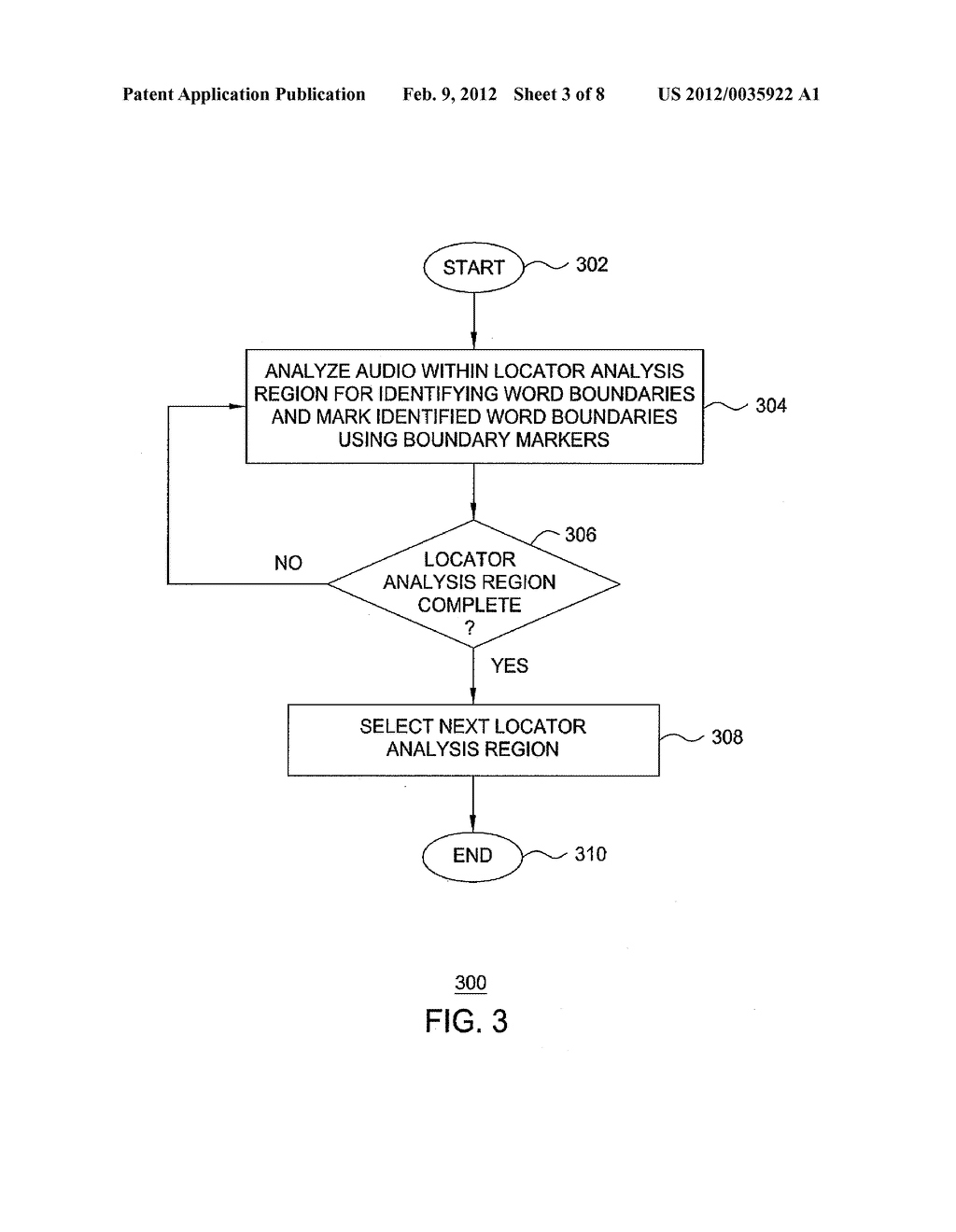 METHOD AND APPARATUS FOR CONTROLLING WORD-SEPARATION DURING AUDIO PLAYOUT - diagram, schematic, and image 04