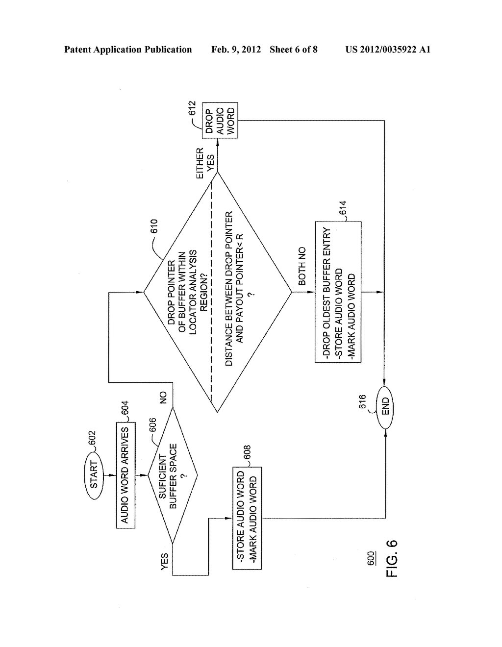 METHOD AND APPARATUS FOR CONTROLLING WORD-SEPARATION DURING AUDIO PLAYOUT - diagram, schematic, and image 07