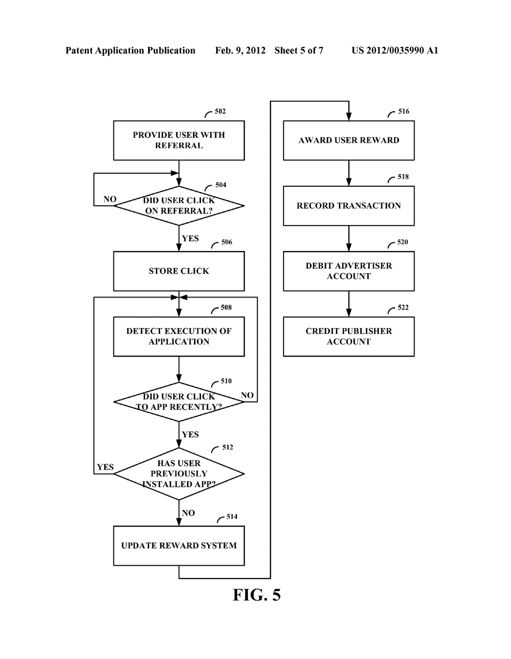 SYSTEM AND METHOD FOR REWARDING APPLICATION INSTALLS - diagram, schematic, and image 06