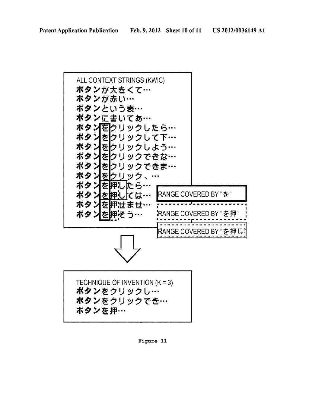 CHARACTER STRING GENERATION METHOD, ARTICLE OF MANUFACTURE AND SYSTEM - diagram, schematic, and image 11