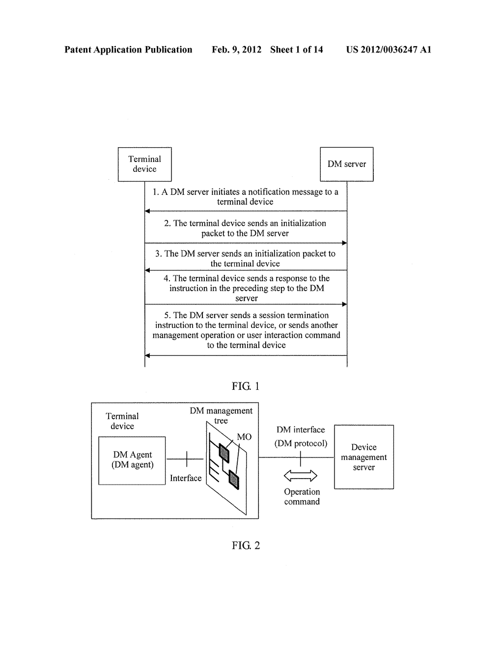 TERMINAL FOR DEVICE MANAGEMENT AND METHOD FOR INTIATING MANAGEMENT SESSION     BY THE TERMINAL - diagram, schematic, and image 02