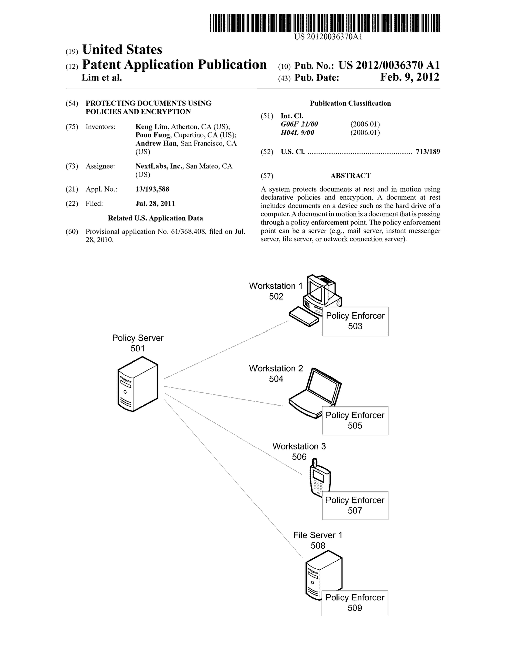 Protecting Documents Using Policies and Encryption - diagram, schematic, and image 01