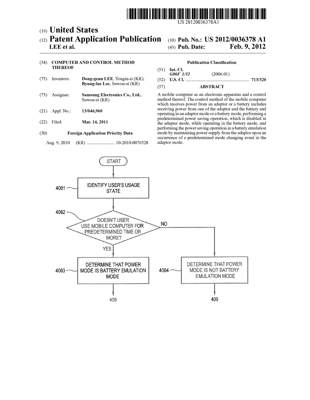 COMPUTER AND CONTROL METHOD THEREOF - diagram, schematic, and image 01