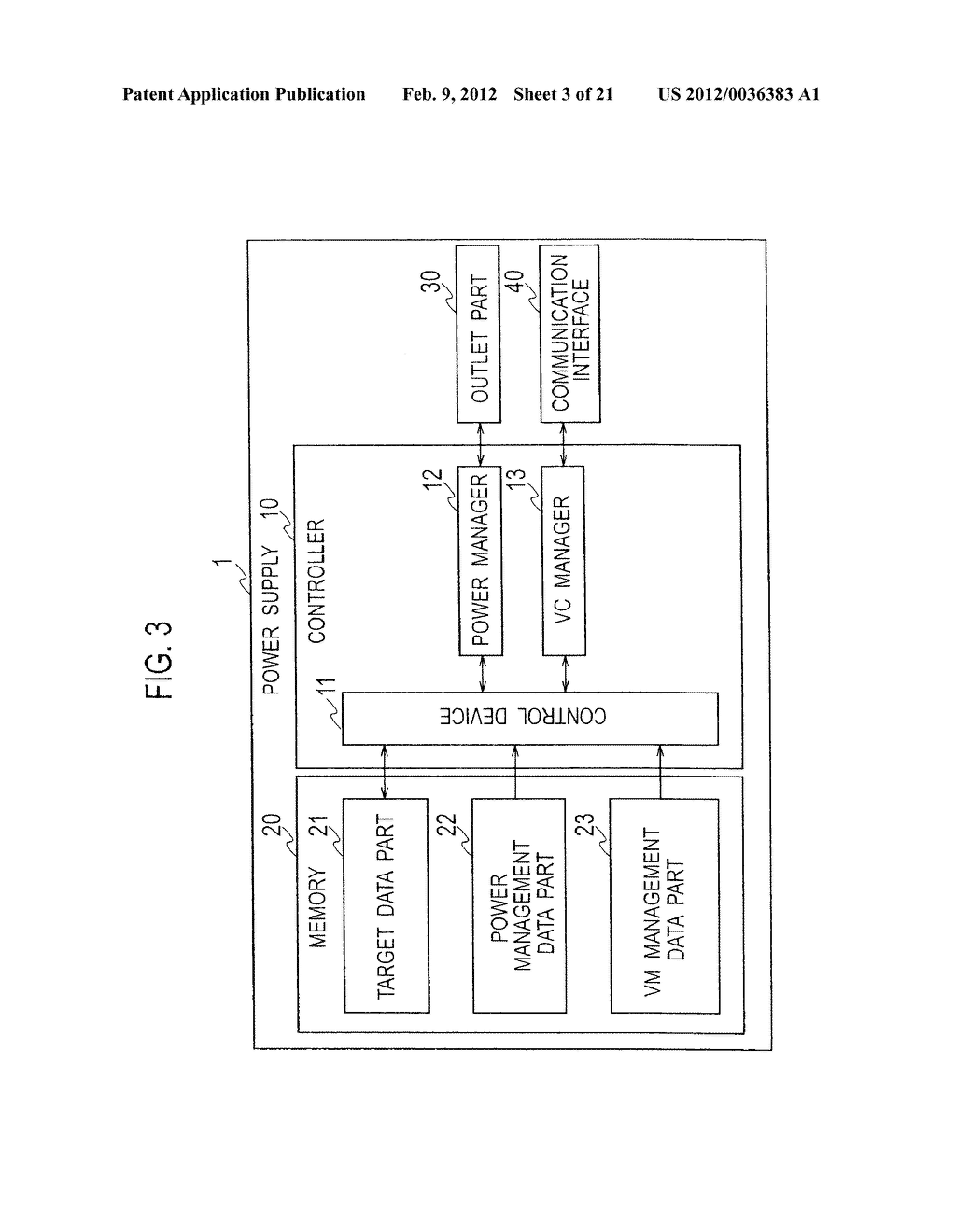 POWER SUPPLY FOR NETWORKED HOST COMPUTERS AND CONTROL METHOD THEREOF - diagram, schematic, and image 04