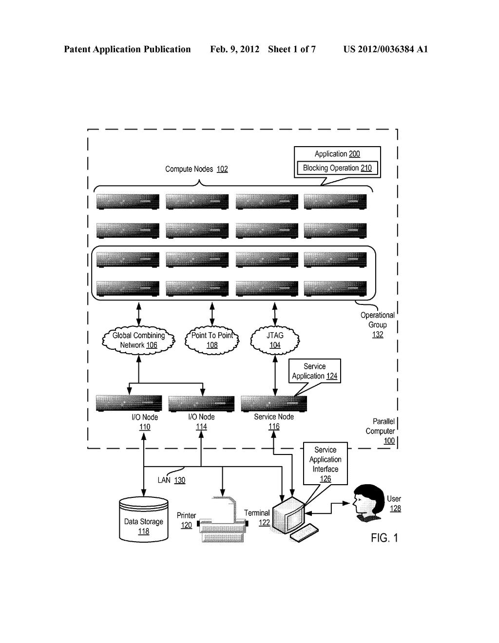 Reducing Power Consumption While Synchronizing A Plurality Of Compute     Nodes During Execution Of A Parallel Application - diagram, schematic, and image 02