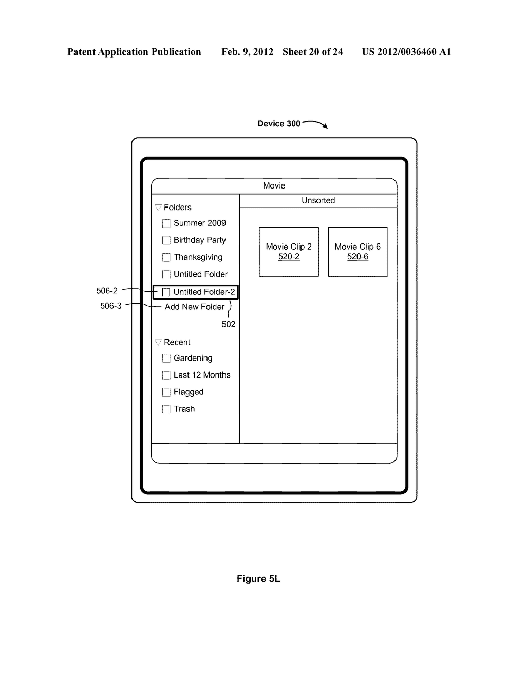 Device, Method, and Graphical User Interface for Creating a New Folder - diagram, schematic, and image 21