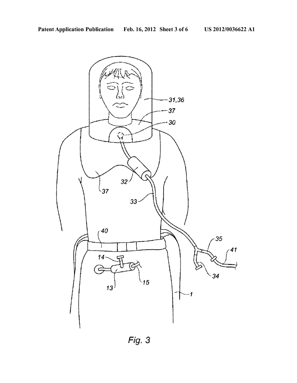 PROTECTIVE SUIT FOR AN INDIVIDUAL AND RELATED ASSEMBLY - diagram, schematic, and image 04