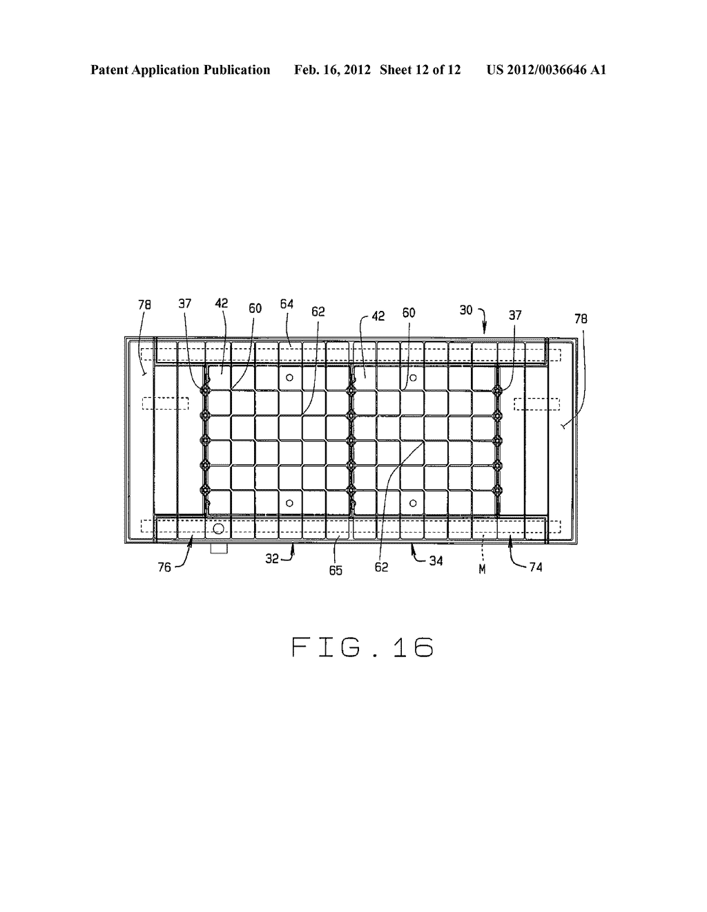 INFLATABLE CELLULAR MATTRESS WITH ALTERNATING ZONES OF INFLATED CELLS - diagram, schematic, and image 13