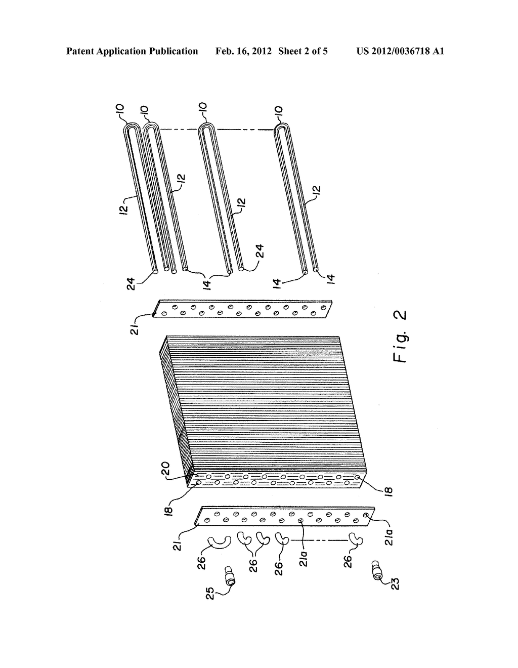 METHOD OF EXPANDING CORRUGATED TUBE AND MANUFACTURING A HEAT EXCHANGER     WITH EXPANSION TUBE - diagram, schematic, and image 03