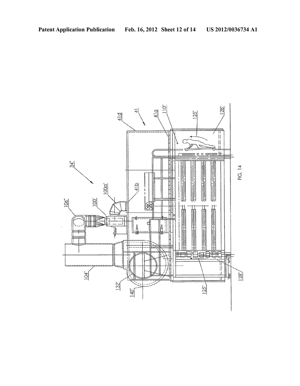 METHOD AND APPARATUS FOR INHIBITING PITCH FORMATION IN THE WET SEAL     EXHAUST DUCT OF A VENEER DRYER - diagram, schematic, and image 13