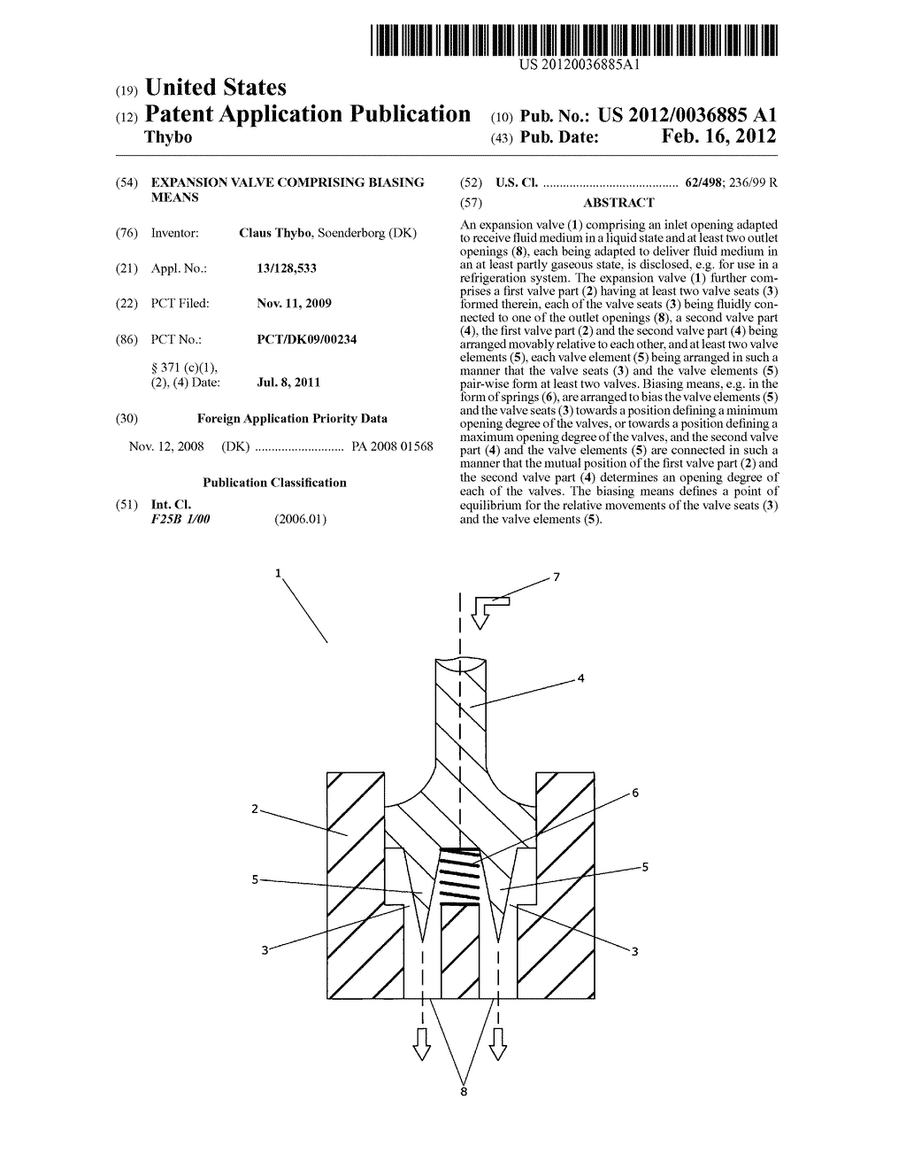 EXPANSION VALVE COMPRISING BIASING MEANS - diagram, schematic, and image 01