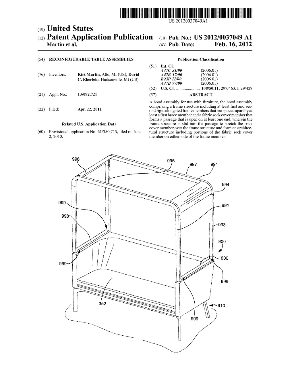 Reconfigurable Table Assemblies - diagram, schematic, and image 01