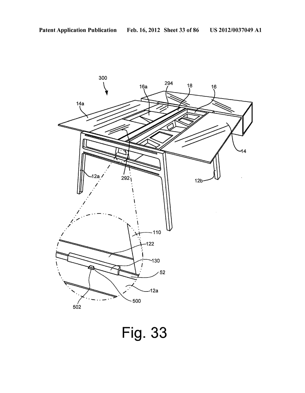 Reconfigurable Table Assemblies - diagram, schematic, and image 34