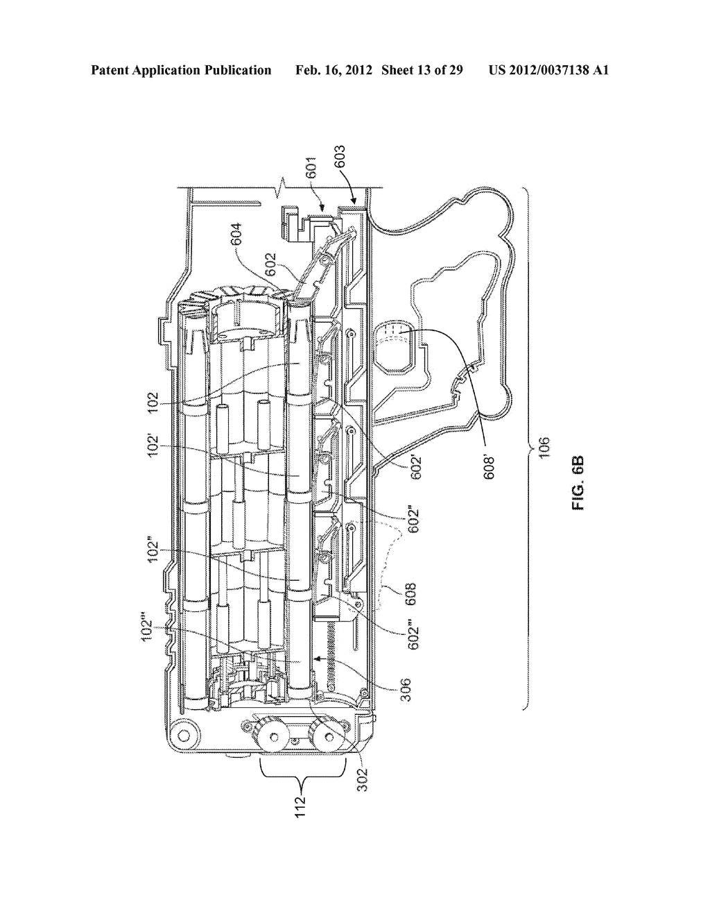 Toy launcher for launching projectiles and methods thereof - diagram, schematic, and image 14