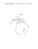 HAIRDRESSING AND COSMETIC COMB AND HAIRDRESSING AND COSMETIC METHOD diagram and image