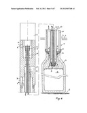 DEVICE FOR THE METERED DISPENSING OF LIQUID OR VISCOUS PRODUCTS AND METHOD     FOR IMPLEMENTING THIS DEVICE diagram and image