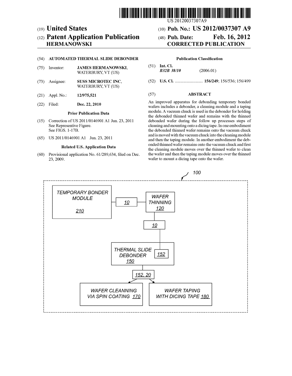 AUTOMATED THERMAL SLIDE DEBONDER - diagram, schematic, and image 01