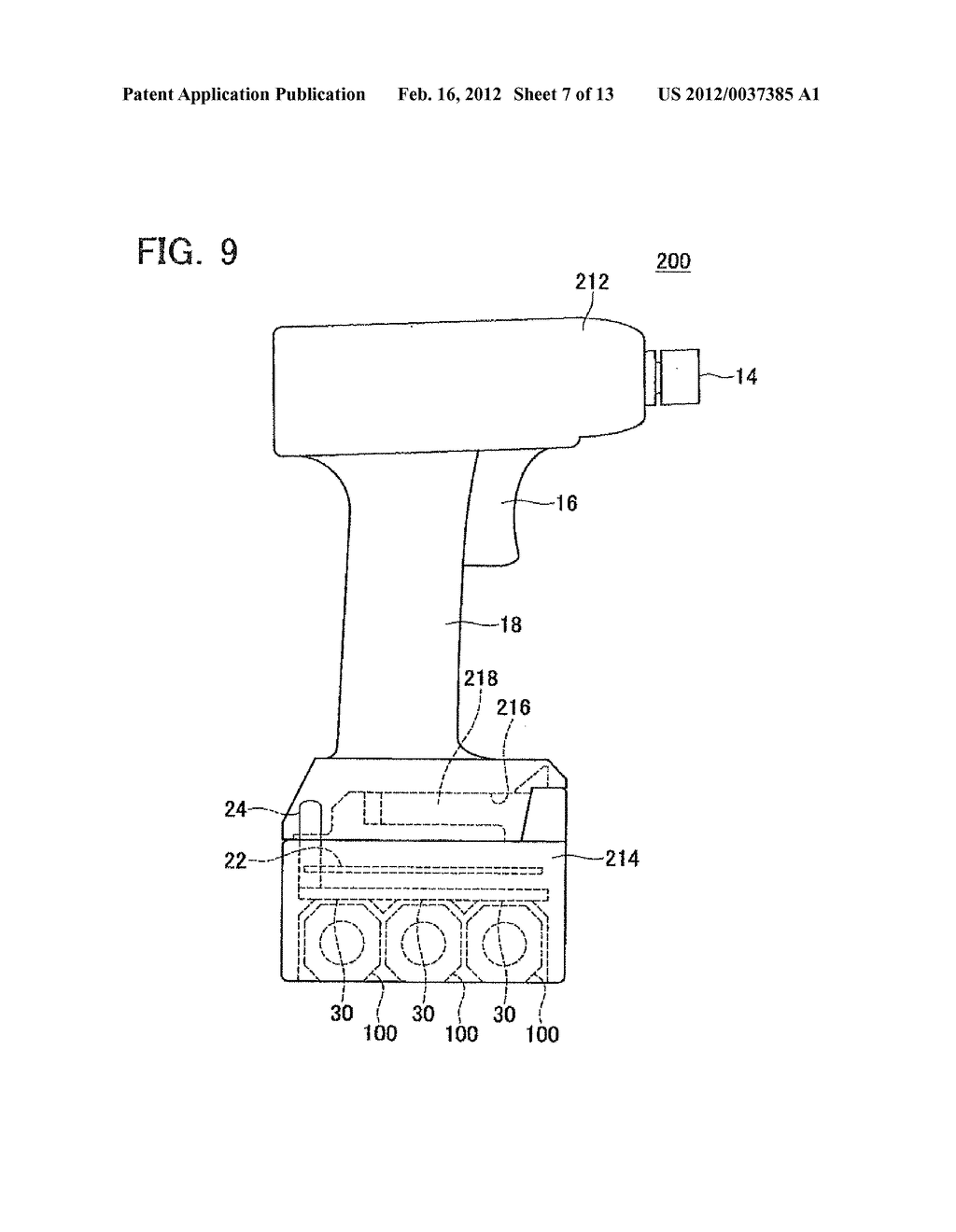 ELECTRIC POWER TOOL POWERED BY A PLURALITY OF SINGLE-CELL BATTERY PACKS - diagram, schematic, and image 08