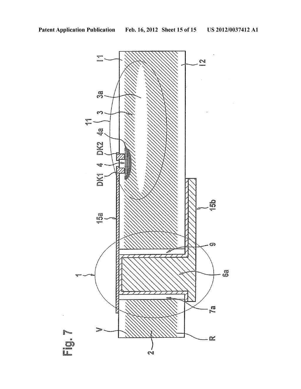 Method for producing an electrical feedthrough in a substrate, and     substrate having an electrical feedthrough - diagram, schematic, and image 16