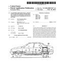 AUTOMOBILE PROVIDED WITH A POWER SUPPLY BATTERY WHICH IS REMOVABLE BY A     VERTICAL MOVEMENT, AND DEVICE FOR INSTALLING AND REMOVING SUCH A BATTERY diagram and image