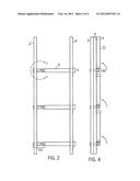 Collapsible ladder and method diagram and image