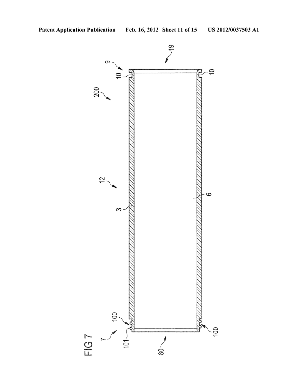 ROTATABLE SPUTTER TARGET BASE, ROTATABLE SPUTTER TARGET, COATING     INSTALLATION, METHOD OF PRODUCING A ROTATABLE SPUTTER TARGET, TARGET BASE     CONNECTION MEANS, AND METHOD OF CONNECTING A ROTATABLE TARGET BASE DEVICE     FOR SPUTTERING INSTALLATIONS TO A TARGET BASE SUPPORT - diagram, schematic, and image 12