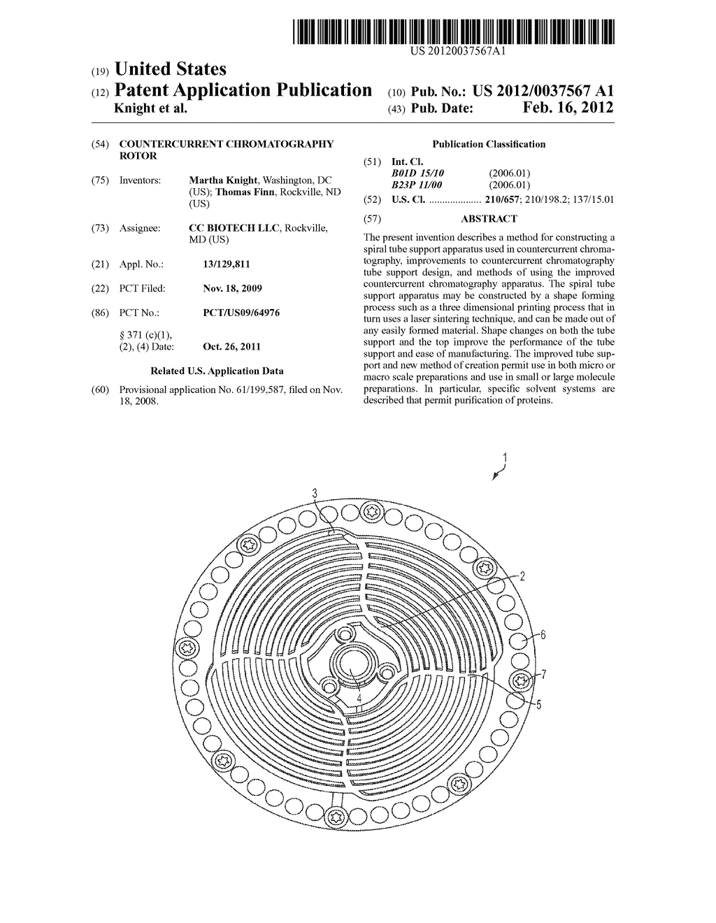 Countercurrent chromatography rotor - diagram, schematic, and image 01