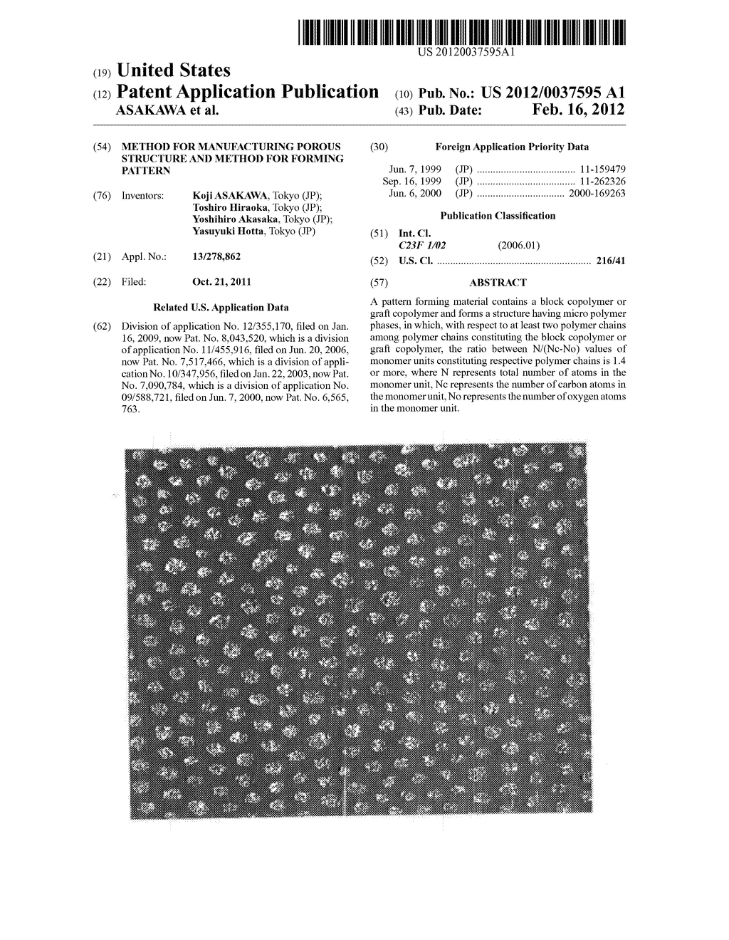 METHOD FOR MANUFACTURING POROUS STRUCTURE AND METHOD FOR FORMING PATTERN - diagram, schematic, and image 01