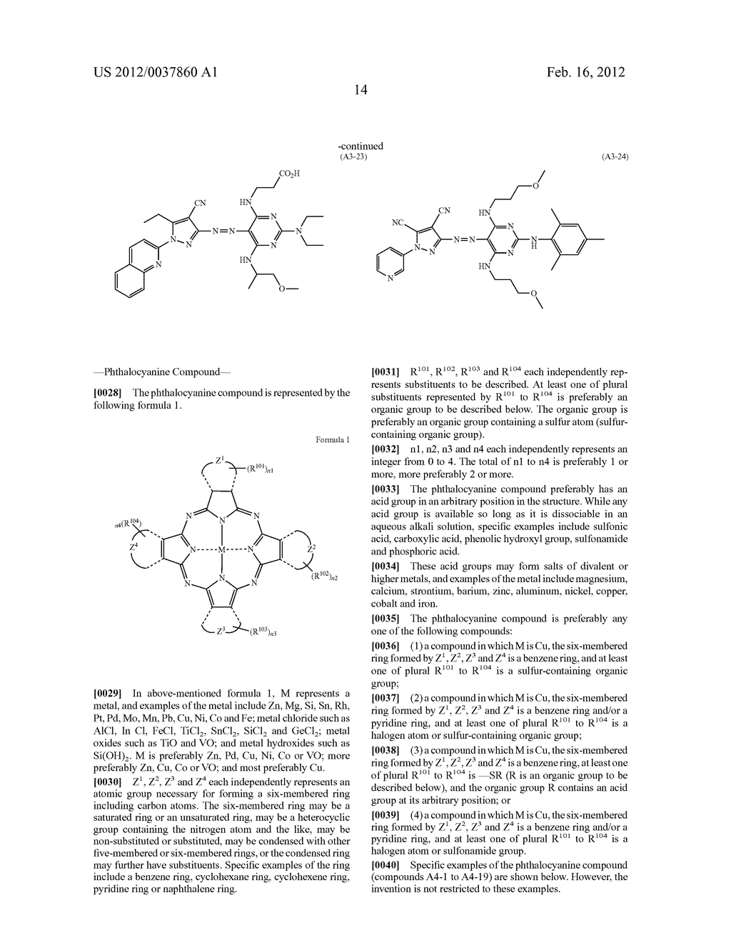 DYE-CONTAINING NEGATIVE CURABLE COMPOSITION, COLOR FILTER AND METHOD FOR     PRODUCING THE SAME - diagram, schematic, and image 15