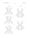 PYRROMETHENE-BORON COMPLEX COMPOUNDS AND ORGANIC ELECTROLUMINESCENT     ELEMENTS USING SAME diagram and image