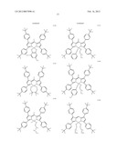 PYRROMETHENE-BORON COMPLEX COMPOUNDS AND ORGANIC ELECTROLUMINESCENT     ELEMENTS USING SAME diagram and image