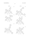 PYRROMETHENE-BORON COMPLEX COMPOUNDS AND ORGANIC ELECTROLUMINESCENT     ELEMENTS USING SAME diagram and image