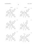 PYRROMETHENE-BORON COMPLEX COMPOUNDS AND ORGANIC ELECTROLUMINESCENT     ELEMENTS USING SAME diagram and image