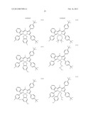 PYRROMETHENE-BORON COMPLEX COMPOUNDS AND ORGANIC ELECTROLUMINESCENT     ELEMENTS USING SAME diagram and image