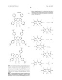 PYRROMETHENE-BORON COMPLEX COMPOUNDS AND ORGANIC ELECTROLUMINESCENT     ELEMENTS USING SAME diagram and image