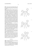 PYRROMETHENE-BORON COMPLEX COMPOUNDS AND ORGANIC ELECTROLUMINESCENT     ELEMENTS USING SAME diagram and image