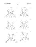 PYRROMETHENE-BORON COMPLEX COMPOUNDS AND ORGANIC ELECTROLUMINESCENT     ELEMENTS USING SAME diagram and image