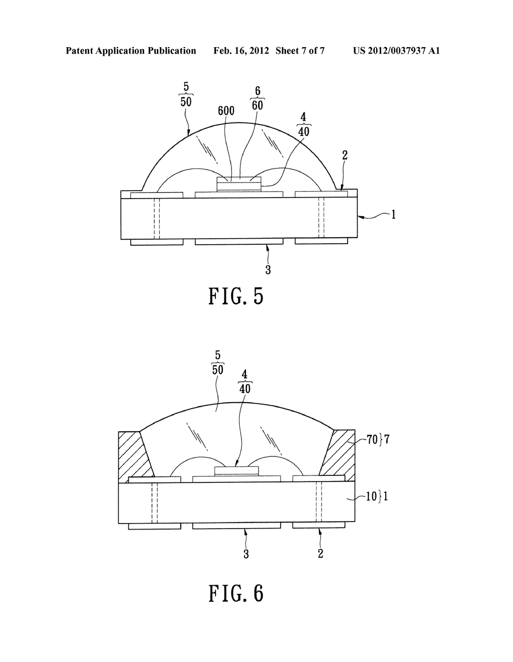 LED PACKAGE STRUCTURE AND METHOD OF MAKING THE SAME - diagram, schematic, and image 08