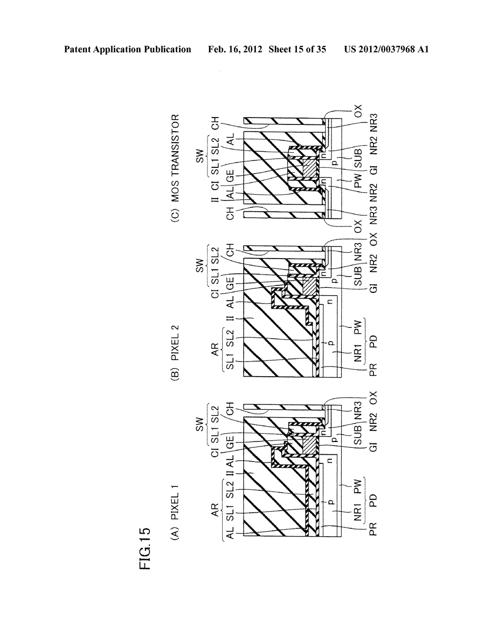 SOLID-STATE IMAGE SENSING DEVICE AND METHOD OF MANUFACTURING THE SAME - diagram, schematic, and image 16