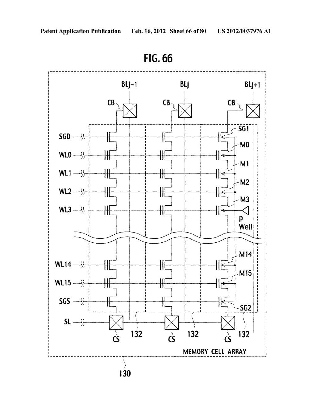 NONVOLATILE SEMICONDUCTOR MEMORY AND FABRICATION METHOD FOR THE SAME - diagram, schematic, and image 67